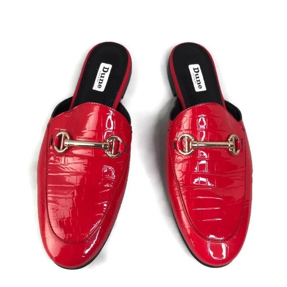 dune red mules
